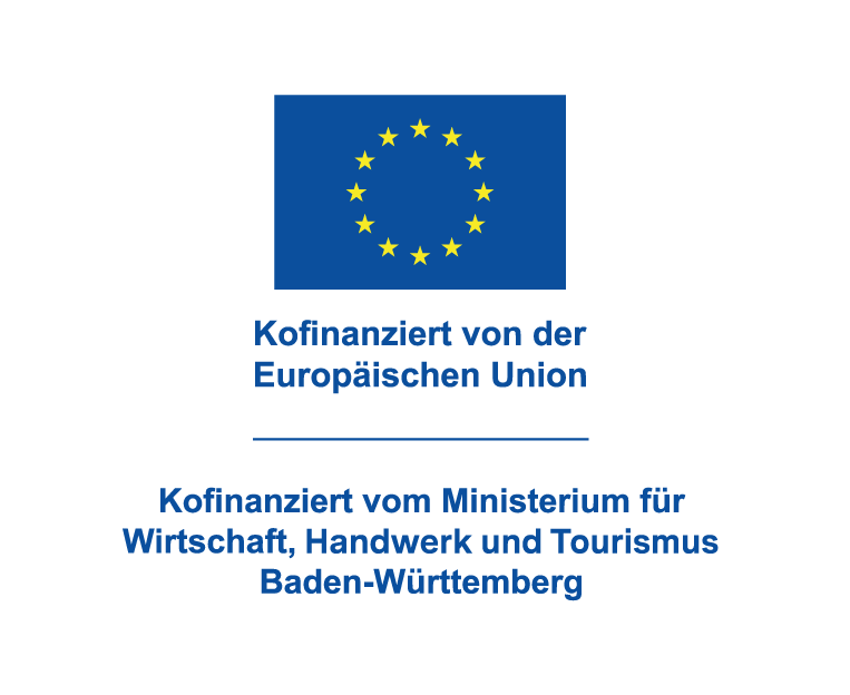 Förderhinweis Europäische Union & Ministerium für Soziales, Arbeit und Gesundheit Baden-Württemberg